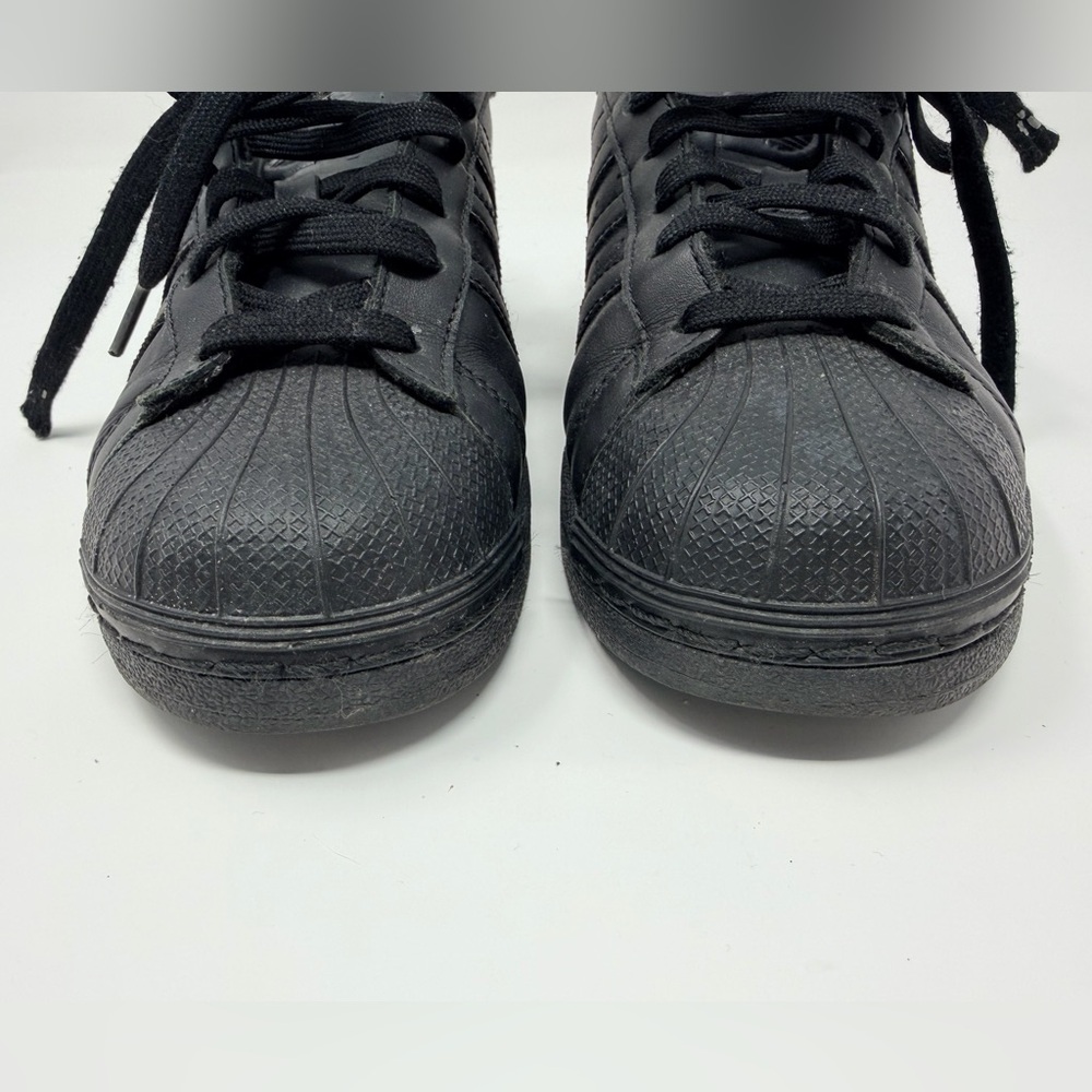 Adidas Superstar Black Sneakers 80s Street Sporty Footwear Athletic Shoes Unisex - Picture 11 of 17